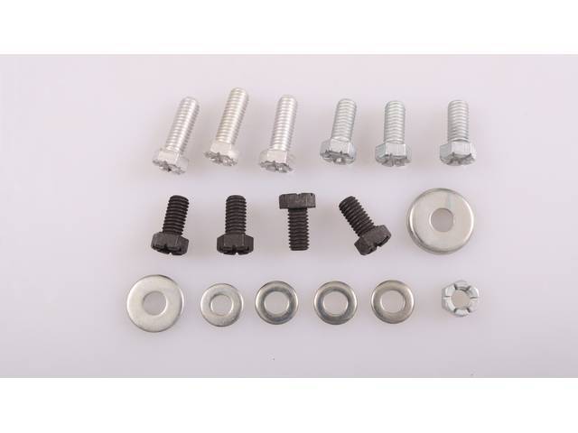 Power Steering Pump Fastener Kit, 17-pc OE Correct AMK Products reproduction for (1964)