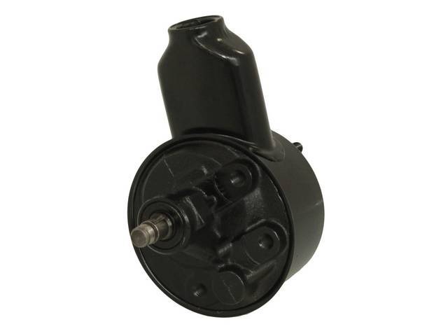 PUMP, P/S, W/ OE style rounded neck reservoir, pump may be black or gray in color, does not incl cap or pulley, rebuilt