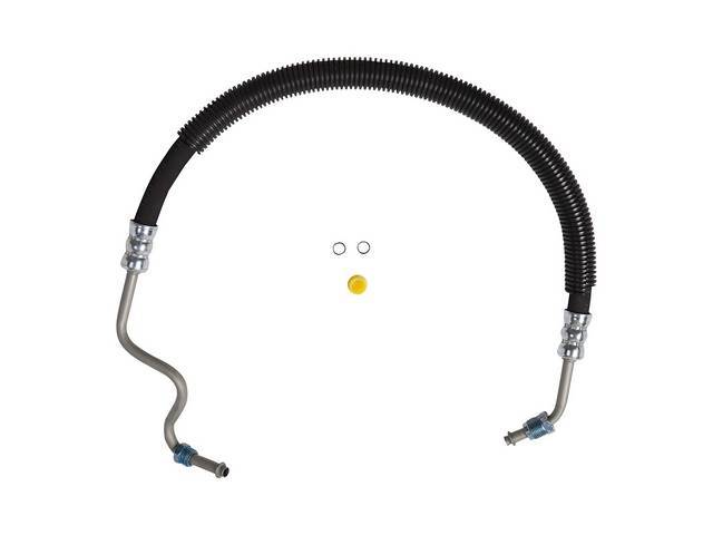 P/S Gear Pressure Hose, Hydroboost to Gear, OE style with correct length, bends and fittings, reproduction 