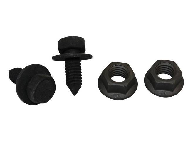 FASTENER KIT, STEERING COLUMN, DASH, (2), HEX PINCH POINT CONI-CONICAL SPRING WASHER SEMS-SCREW AND WASHER ASSY, FLANGE NUTS