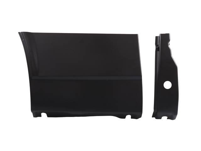 Lower Fender Rear Repair Panel, LH, includes Brace, EDP coated reproduction