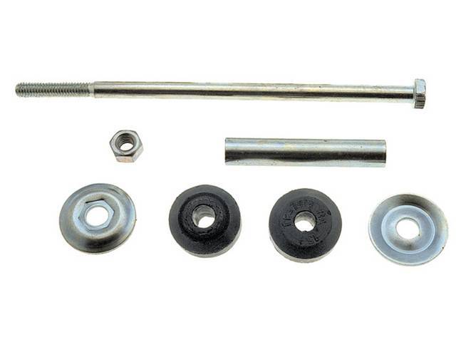 Bushing And Hardware Kit, Sway Bar, End Link, Black Thermal Plastic Rubber Bushings (Harder Than Oe Rubber) And Replacement Style Hardware, Does One Side