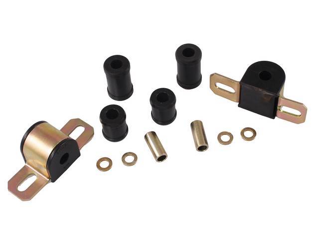 MOUNTING KIT, Sway Bar, Black Graphite Polyurethane, Energy Suspension, For Use W/ 9/16 Inch Bar and 2 Bolt Lower Clamp