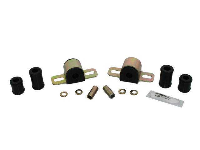 MOUNTING KIT, Sway Bar, Black Graphite Polyurethane, Energy Suspension, For Use W/ 11/16 Inch Bar and 2 Bolt Lower Clamp