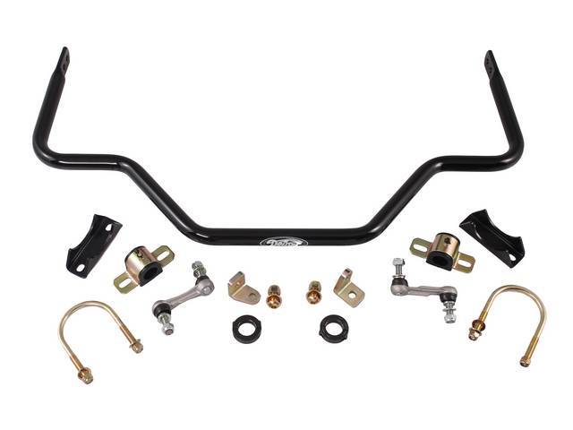 SWAY BAR, Adjustable, Rear, Detroit Speed, 1 1/8 inch O.D. Hollow, Black Powder Coated Finish, US-Made
