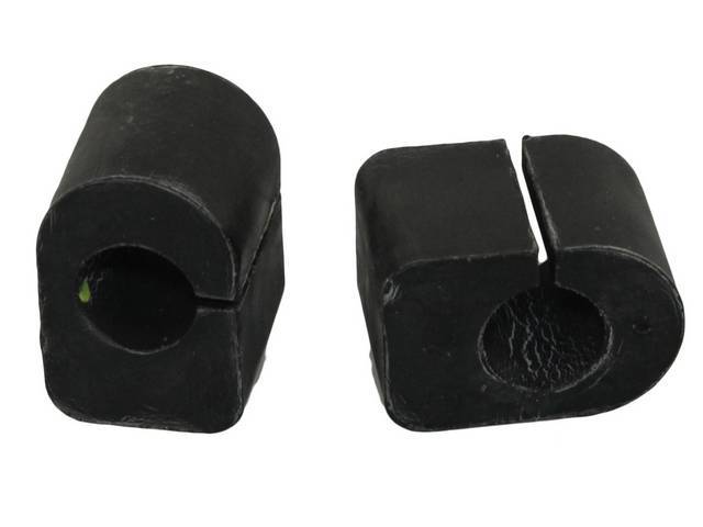  Sway Bar Mount Bushing Set, rubber, fits 3/4 Inch O.D. Sway Bar, includes 2-pc, Reproduction for (67-82)