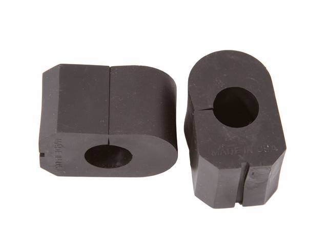  Sway Bar Mount Bushing Set, rubber, fits 13/16 Inch O.D. Sway Bar, Reproduction for (64-81)