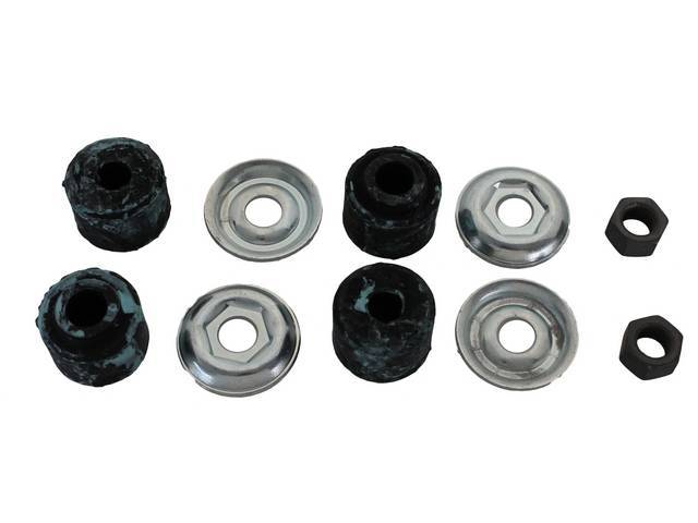 Upper Front Shock Mounting Fastener Kit, 10-pc OE Correct AMK Products reproduction for (64-81)