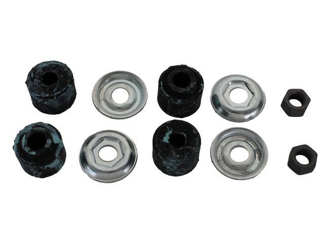 Upper Rear Shock Mounting Fastener Kit, 10-pc OE Correct AMK Products reproduction for (67-69)