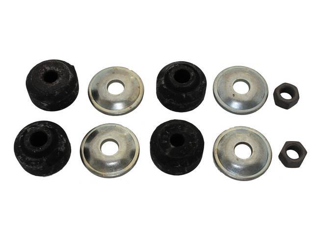 Lower Rear Shock Mounting Fastener Kit, 10-pc OE Correct AMK Products reproduction for (70-81)