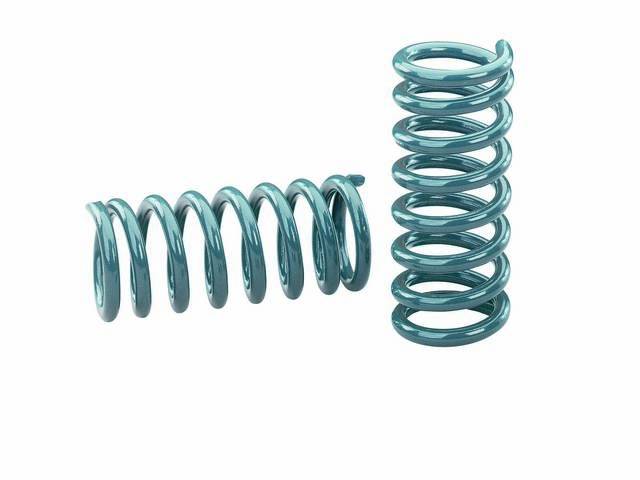 COIL SPRING SET, Front, Hotchkis, 2 Inch Drop For Improved Handling and Aggressive Stance, 12 1/2 Inch Free Height, 600 LBS / Inch, Gray Powder Coated