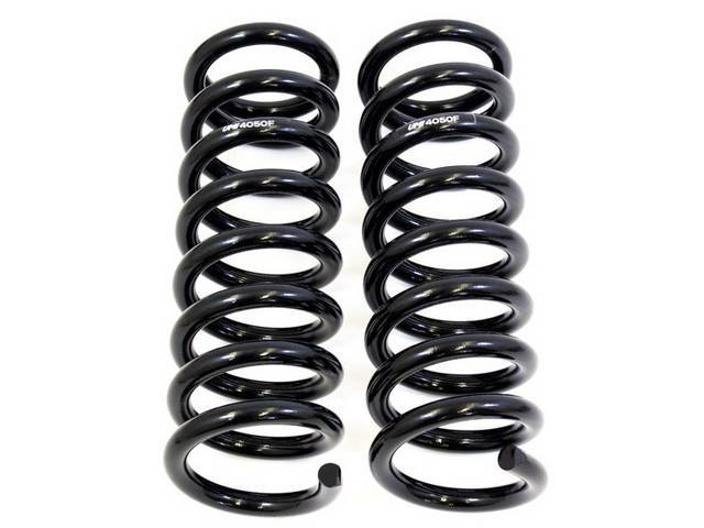 Front, Coil Spring Set, UMI Performance, Drop Springs, Black Powder Coated, US Made