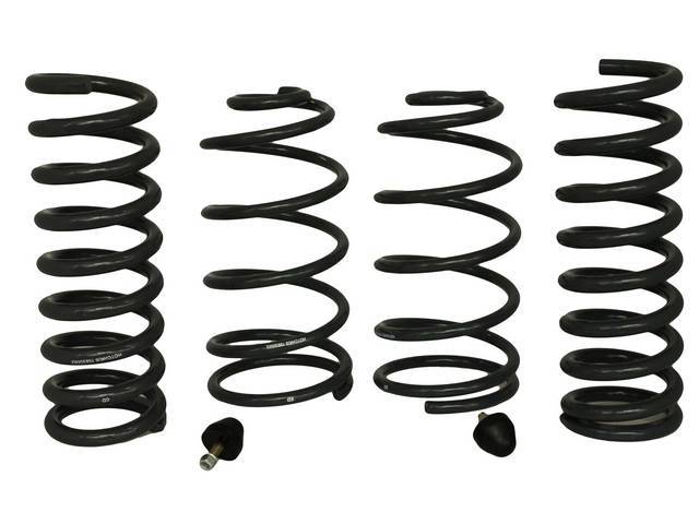 COIL SPRING SET, Front and Rear, Hotchkis, 1 Inch Drop For Improved Handling and Aggressive Stance, Gray Powder Coated