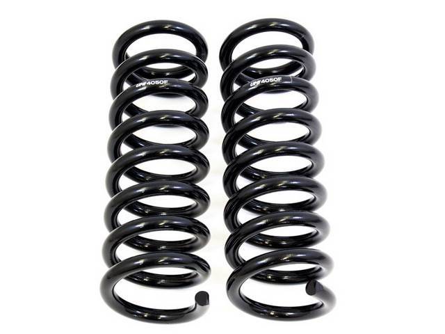 Front, Coil Spring Set, UMI Performance, 1 Inch Drop, Black Powder Coated, US Made