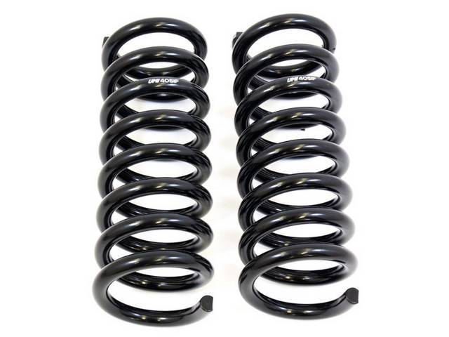 Front, Coil Spring Set, UMI Performance, 2 Inch Drop, Black Powder Coated, US Made