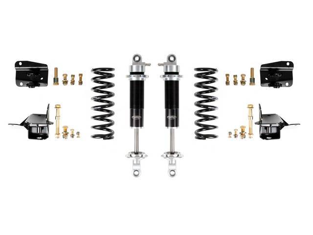 COIL-OVER CONVERSION KIT, Rear Suspension, Detroit Speed, ease of bolt-on components, offers extensive ride height adjustability, improved handling and a great pro-touring stance, kit incl a pair of DSE / JRI aluminum body coil-over rear shocks w/ *Detroi