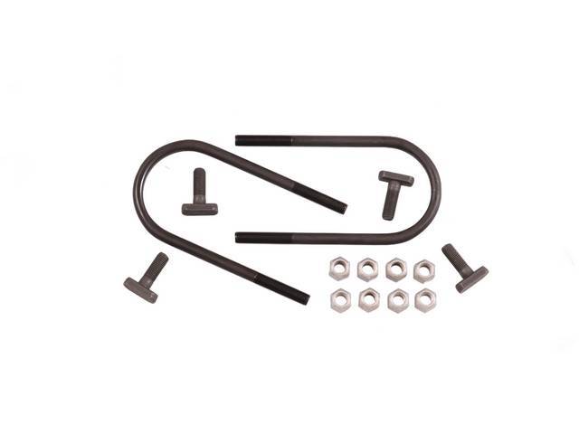 Leaf Spring to Rear Axle Housing Fastener Kit, 14-piece kit for (70-81 w/o sway bar)