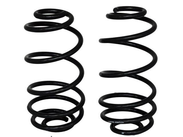 COIL SPRING SET, Rear, Hotchkis, 1 Inch Drop For Improved Handling and Aggressive Stance, 13 5/8 Inch Free Height, 126-159 LBS / Inch, Gray Powder Coated