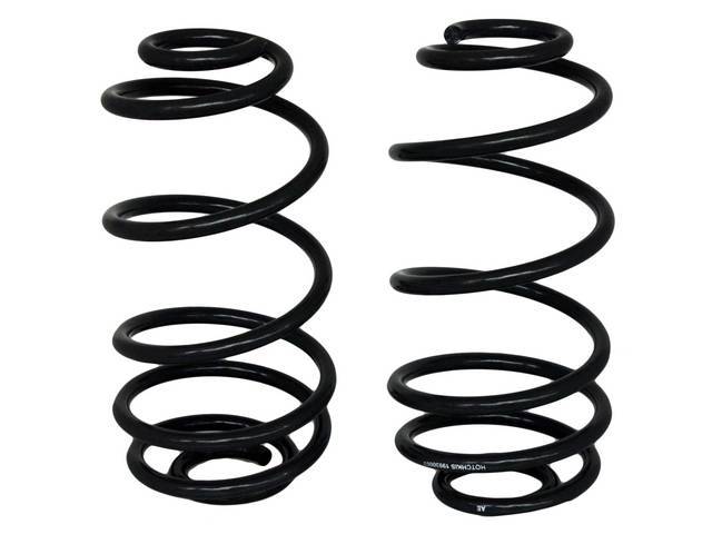 COIL SPRING SET, Rear, Hotchkis, 1 Inch Drop For Improved Handling and Aggressive Stance, 13 1/2 Inch Free Height, 126-159 LBS / Inch, Gray Powder Coated