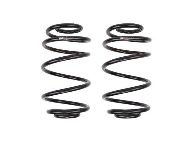 Rear Coil Spring Set, UMI Performance, 1 Inch Drop, Black Powder Coated, US Made