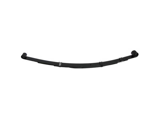 LEAF SPRING, Correct Design, Multi Leaf, 4 Leaf Spring, 96 LBS Rate, Incl Rubber Front Eye Bushing Installed, OE Style Repro