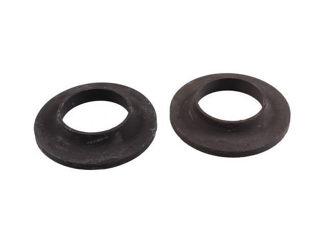 Rear Coil Spring Upper Insulator, rubber, pair, reproduction for (67-87)