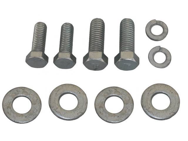 FASTENER KIT, BUMPER GUARDS, FRONT, (10), HEX BOLTS, SPLIT AND FLAT WASHERS