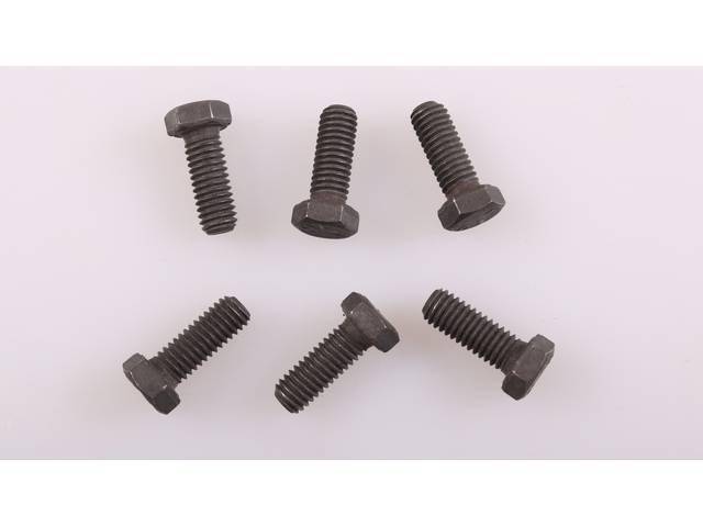 Rear Bumper Guard Fastener Kit, 6-pc OE Correct AMK Products reproduction for (70-73)