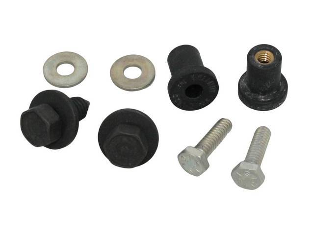 FASTENER KIT, Bumper Guards, Rear, (8) incl bolts, screws and nuts
