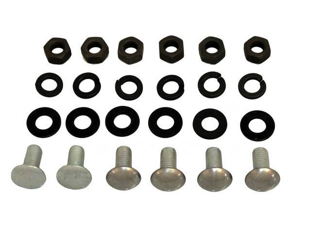 FASTENER KIT, Bumper, Rear, (24) incl SS capped bolts, washers, nuts