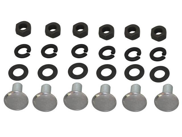 FASTENER KIT, Bumper, Rear, (28) incl SS capped bolts, washers, nuts
