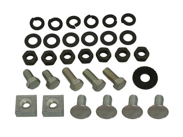 FASTENER KIT, Bumper, Rear, (31) incl SS capped bolts, washers, nuts