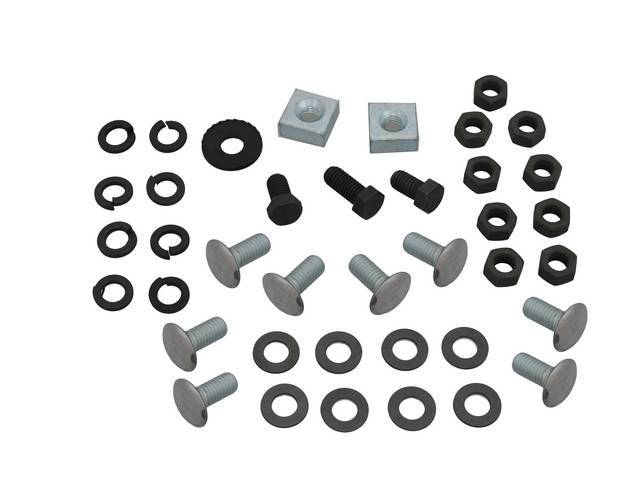FASTENER KIT, Bumper, Rear, (39) incl SS capped bolts, ratchet tooth washers, nuts