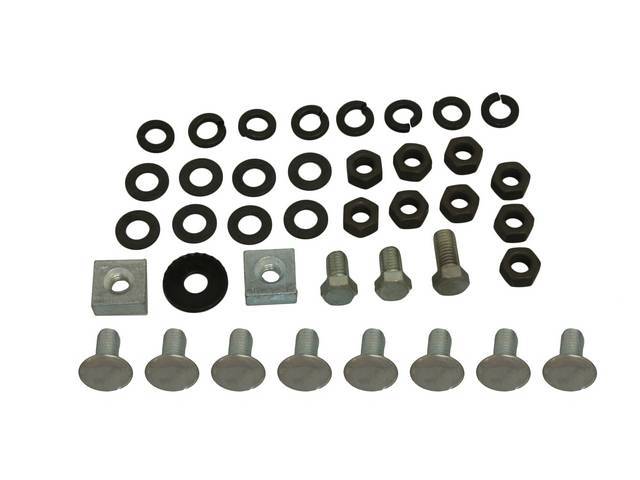 FASTENER KIT, Bumper, Rear, (39) incl SS capped bolts, washers, nuts