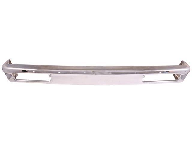 Chrome Rear Bumper, w/o slotted pad holes for (78-87 El Camino), reproduction