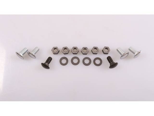 Rear Bumper Fastener Kit, 16-pc OE Correct AMK Products reproduction for (1968)