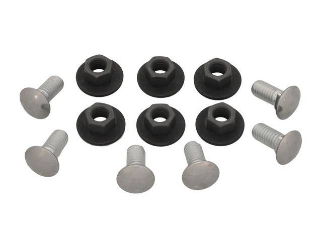 FASTENER KIT, Bumper, Rear, (12) incl SS capped bolts, CONI KEPS nuts