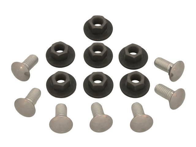 FASTENER KIT, Bumper, Rear, (14) incl SS capped bolts, CONI KEPS nuts