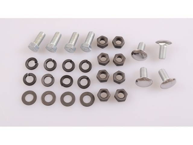 FASTENER KIT, Bumper, Front, (28) incl SS capped bolts, flat and split washers, nuts