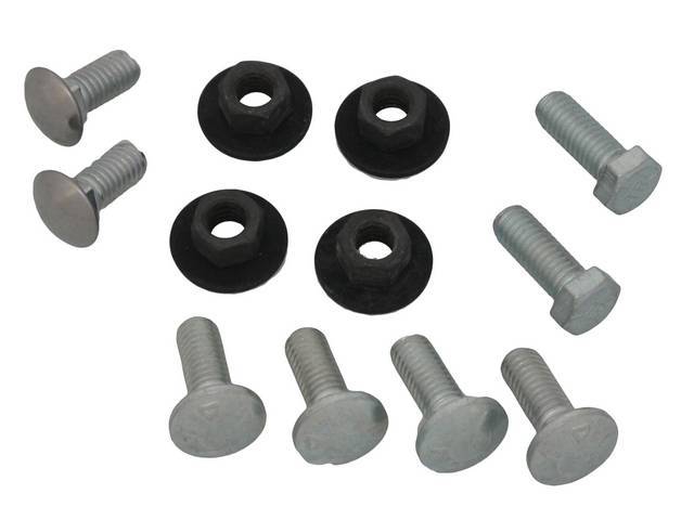 FASTENER KIT, BUMPER, FRONT, (12) INCL SS CAPPED, HX AND CRG BOLTS, CONI KEPS NUTS