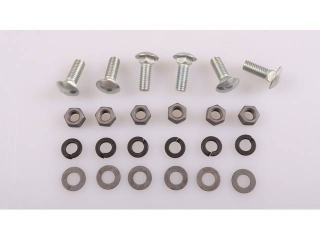 Front Bumper Fastener Kit, 24-pc OE Correct AMK Products reproduction for (70-72)