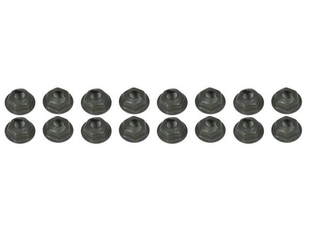 FASTENER KIT, BUMPER PAD, FRONT, (16), STAMPED NUTS