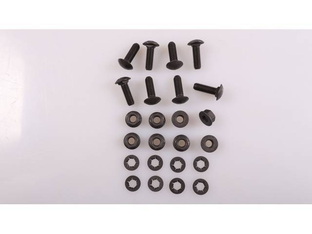 Front Bumper Crossmember to Braces Fastener Kit, 24-pc OE Correct AMK Products reproduction for (77-81)