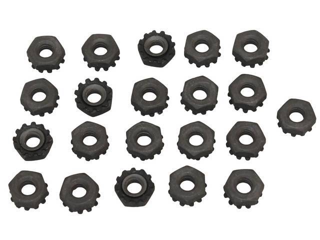 FASTENER KIT, Bumper Pads, Front, (21) Incl Ext Keps Nuts