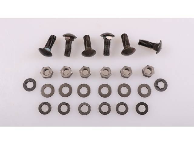 Front Endura Bumper Fastener Kit, 26-pc OE Correct AMK Products reproduction for (68-69)