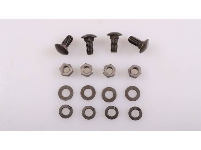 Front Bumper Reinforcement Brackets Fastener Kit, 16-pc OE Correct AMK Products reproduction for (71-72)
