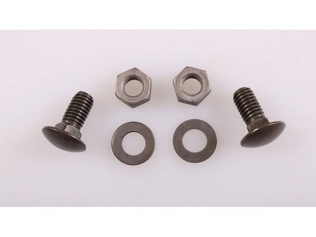 Front Bumper Reinforcement  LH Extension Fastener Kit, 6-pc OE Correct AMK Products reproduction for (71-72)