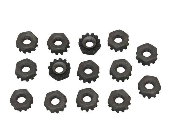 FASTENER KIT, Bumper Pads, Front, (14) Incl Ext Keps Nuts