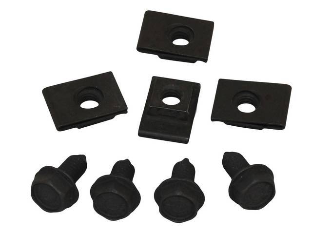FASTENER KIT, Valance Brackets, Front, (8) Incl HXWA PP Screws and U-nuts