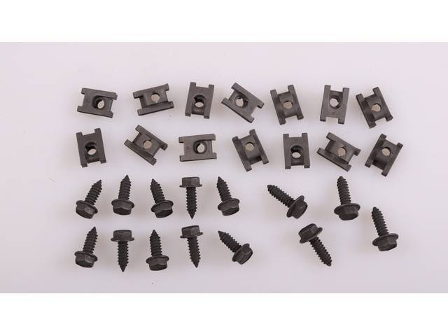 Front Valance Fastener Kit, 28-pc OE Correct AMK Products reproduction for (68-69)